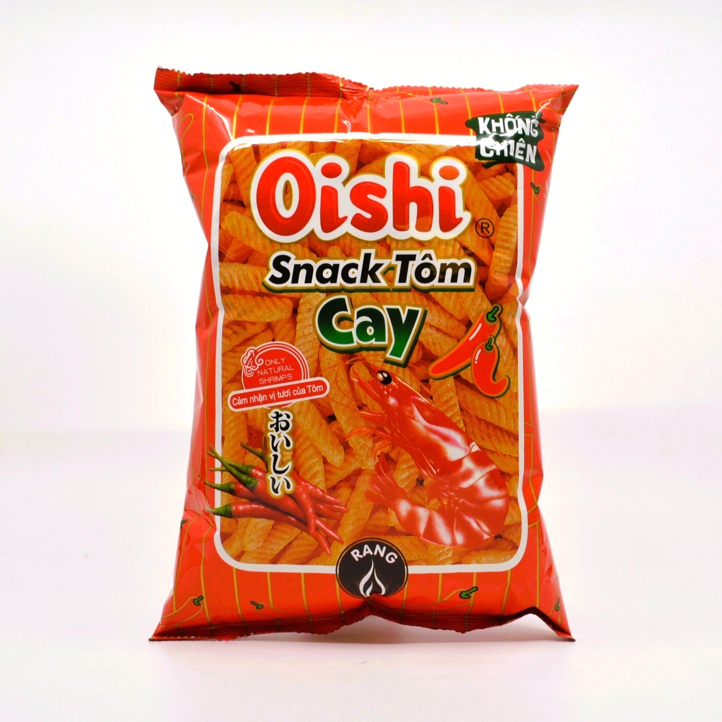 Oishi Spicy Shrimp Chips (Tôm Cay) - 2.4oz/68g