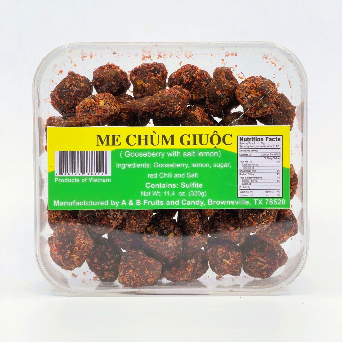 Gooseberry with Salt Lemon (Me Chùm Giuộc) - 11.4oz/320g