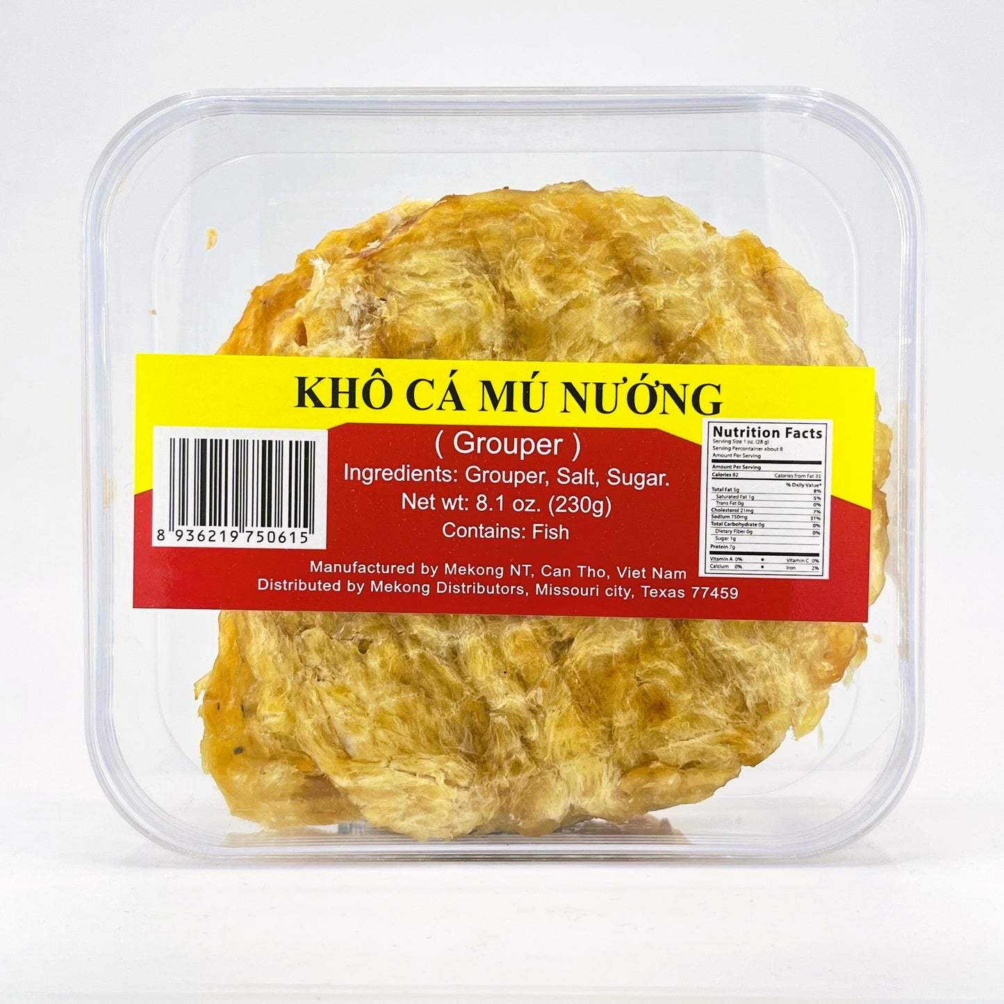 Grouper (Khô Cá Mú Nướng) - 5.3oz/150g