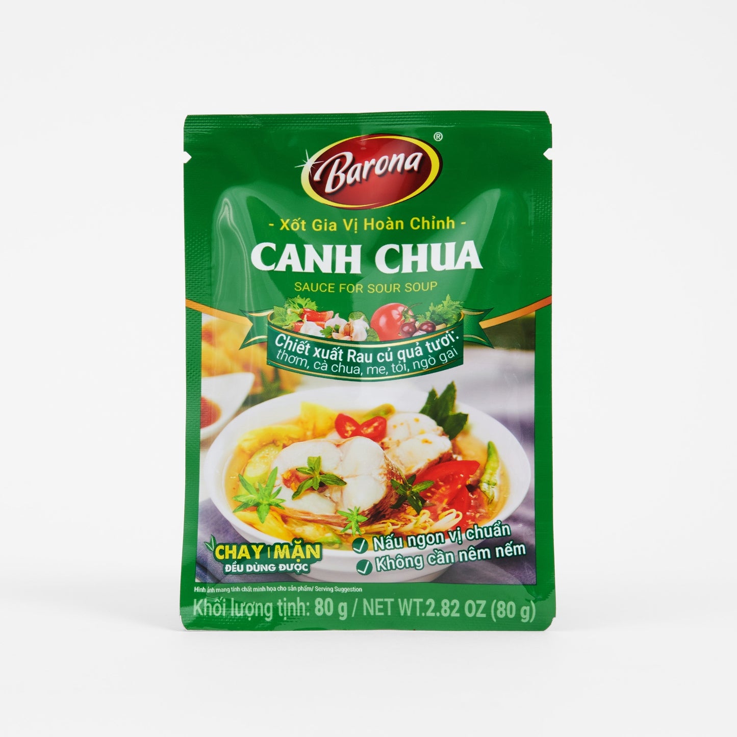 Barona Vietnamese Sweet & Sour Soup Base (Canh Chua) - 2.8oz/80g
