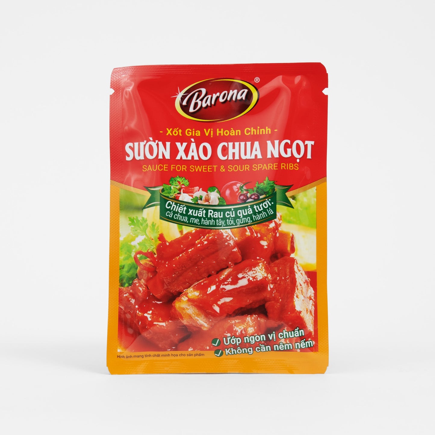 Barona Sweet & Sour Spare Ribs Sauce (Sườn Xào Chua Ngọt) - 2.8oz/80g