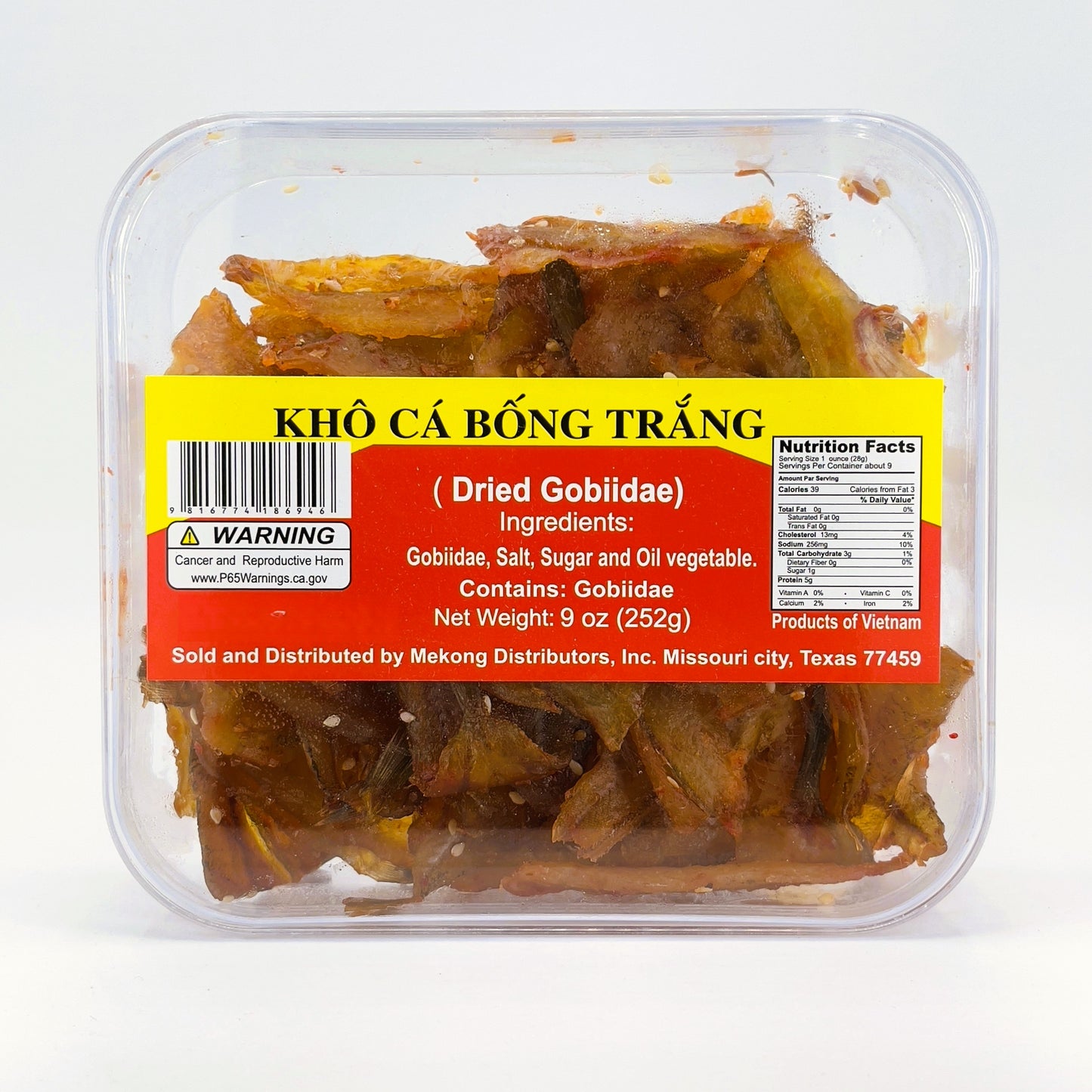 Gobiidae (Khô Cá Bống Trắng) - 9oz/252g