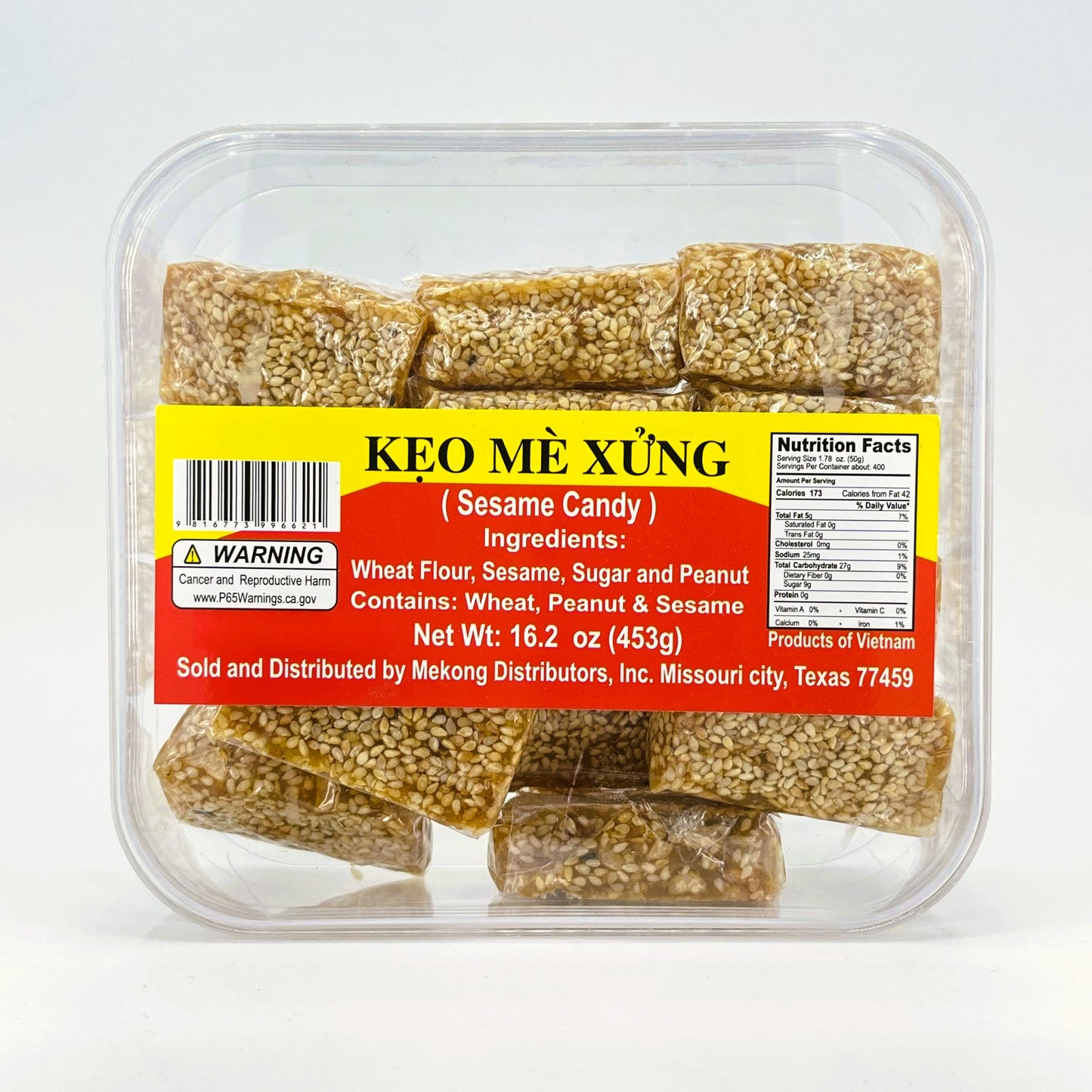 Sesame Candy (Kẹo Mè Xửng) - 16.2oz/453g