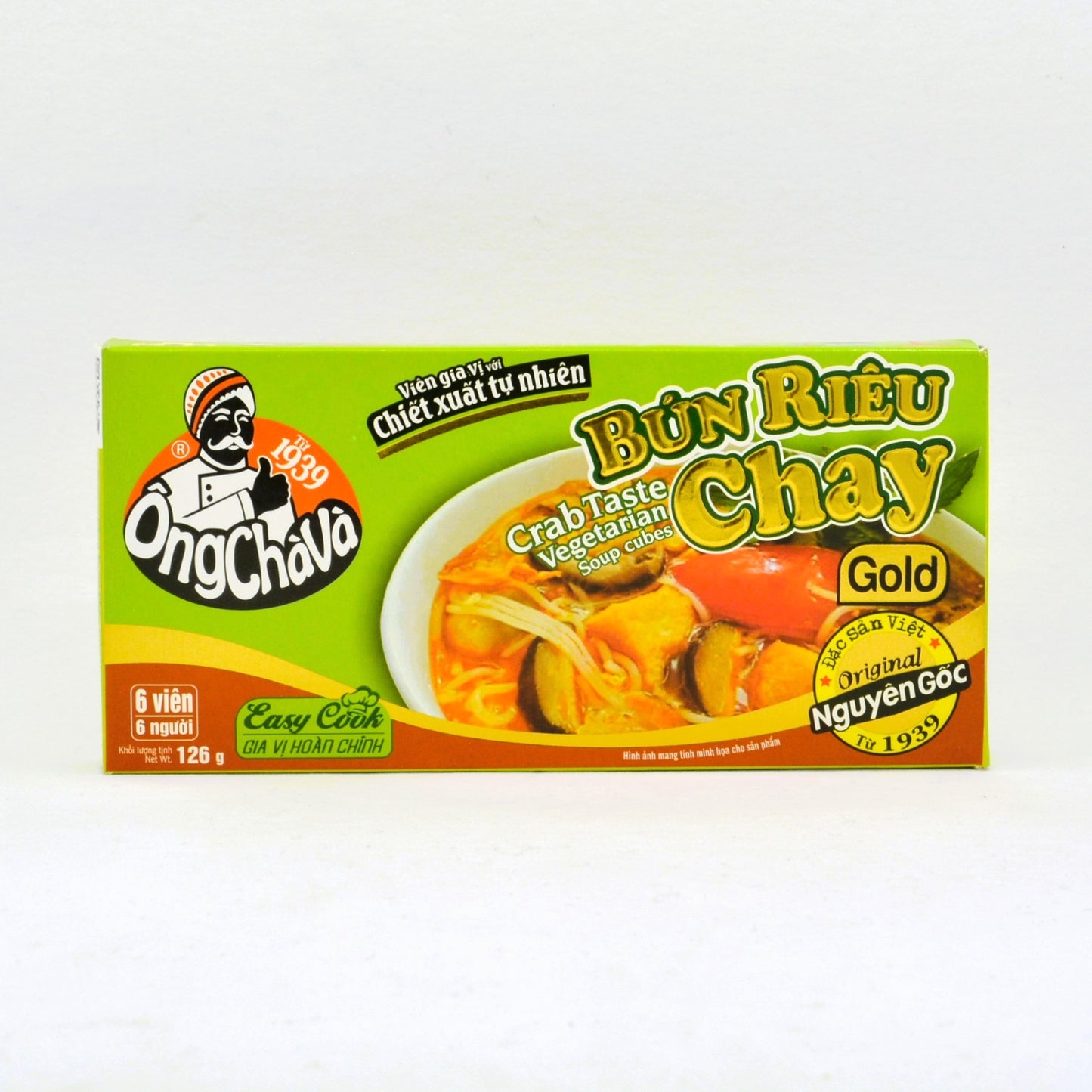 Ong Cha Va Vegetarian Crab Noodle Soup (Bún Riêu Chay) - 4.4oz/126g