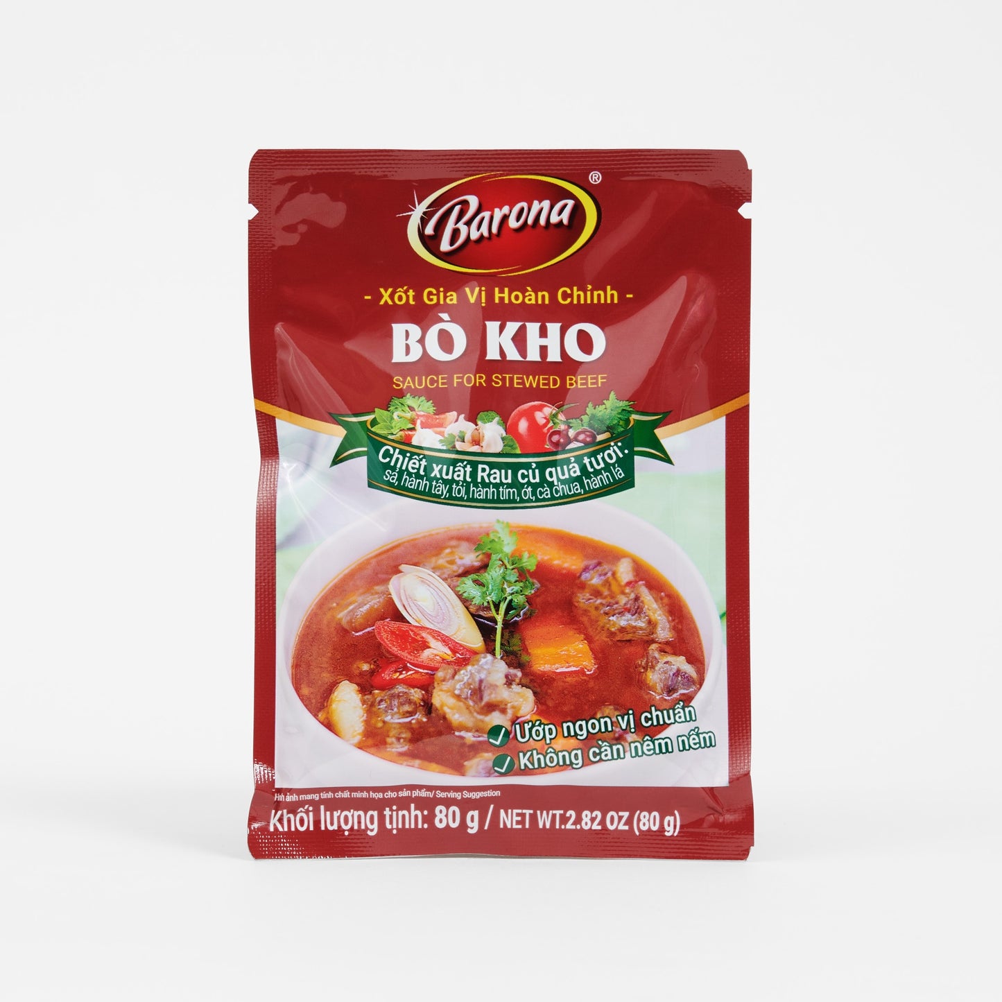 Barona Vietnamese Beef Stew Sauce (Bỏ Kho) - 2.8oz/80g