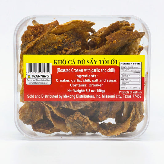 Croaker (Khô Cá Đù Sấy Tỏi Ót) - 5.3oz/150g