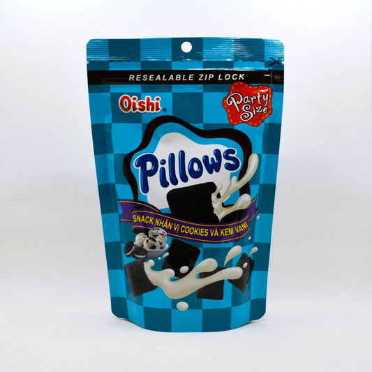 Oishi Cookies & Cream Pillows (Snack Nhân Vị Cookies Và Kem Vanilla) - 2.8oz/80g
